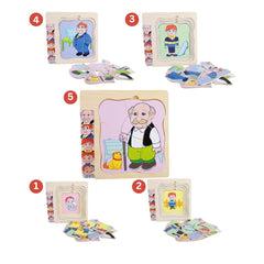 Puzzle în 5 Straturi, Etapele Vieții