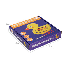 Rățușcă cu șiret din lemn