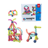 Set de Construcție Magnetic 3D, Joc STEM Educativ, 42 Piese Colorate, 3 ani+