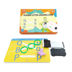 Cartonașe reutilizabile: Litere, cifre și linii