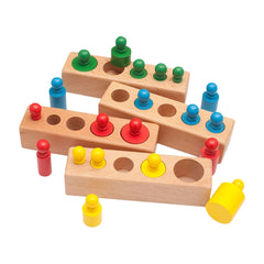 Set Cilindri Montessori din lemn, 2 ani+