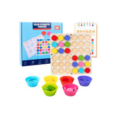 Simetrie și Recunoașterea Culorilor, cu modele și jetoane colorate