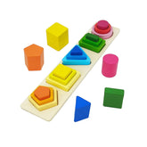Sortator multistrat din lemn, forme și culori