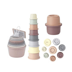 Set 8 cupe de stivuire pentru bebelusi, 6 luni+