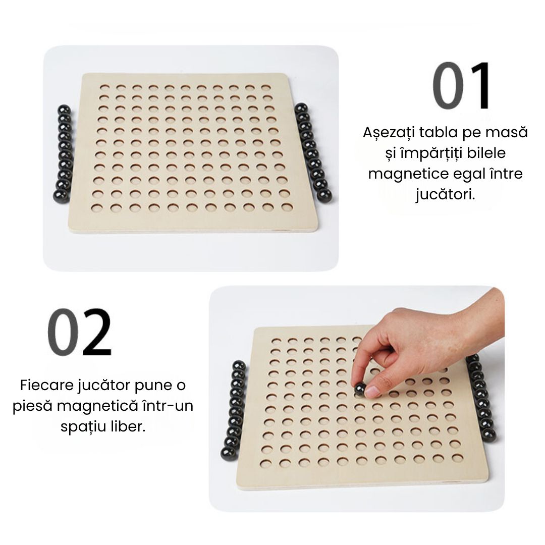 Joc de șah magnetic cu bile, 6 ani+
