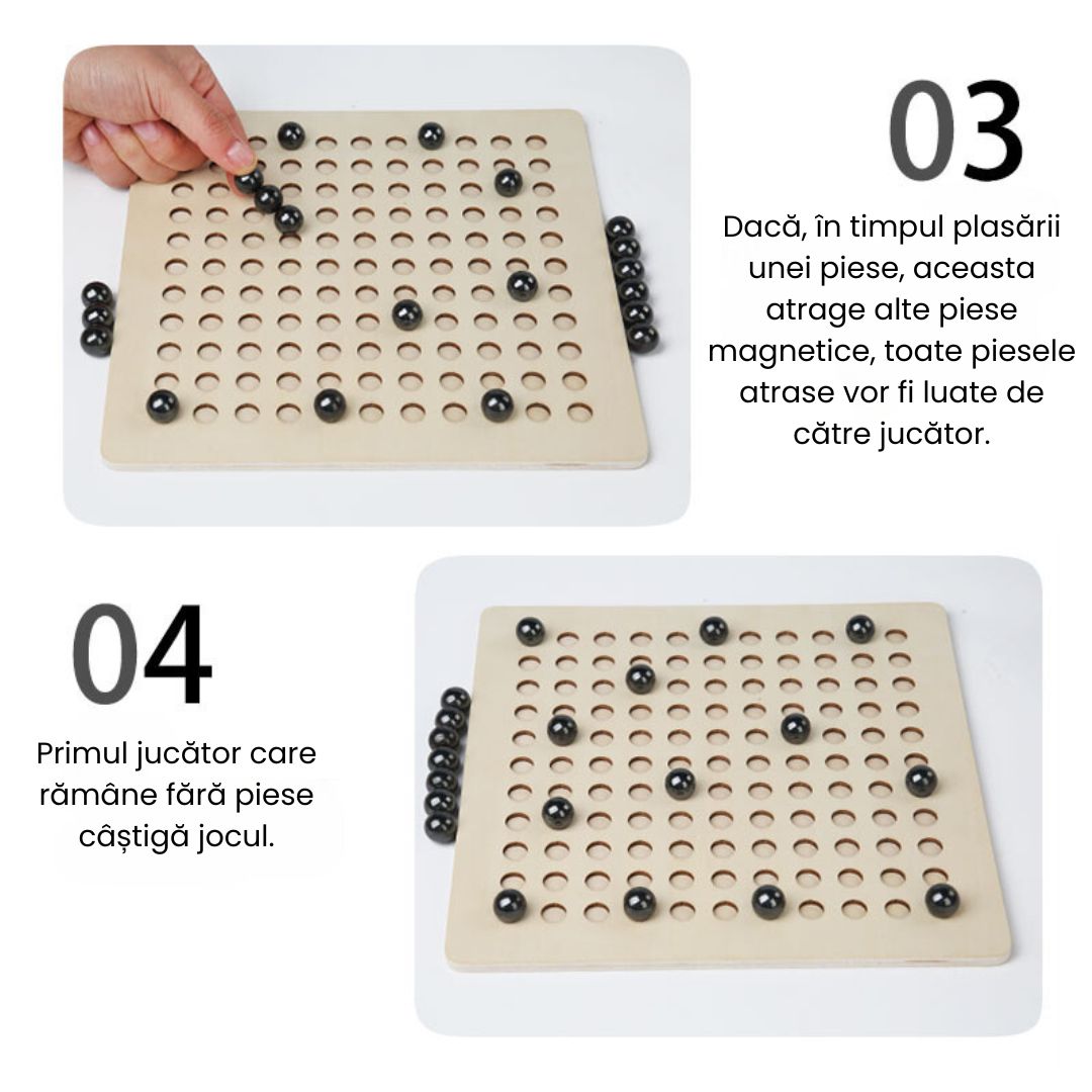 Joc de șah magnetic cu bile, 6 ani+