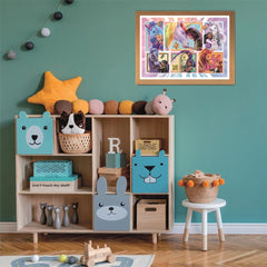 Puzzle Academia Unicornilor, 104 piese, 6 ani+
