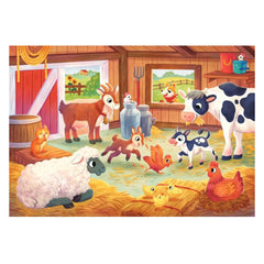 Puzzle Ferma 2 în 1, 2 x 20 piese, 3 ani+