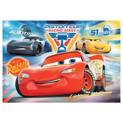 Puzzle Mașini Piston Cup, 104 piese, 6 ani+