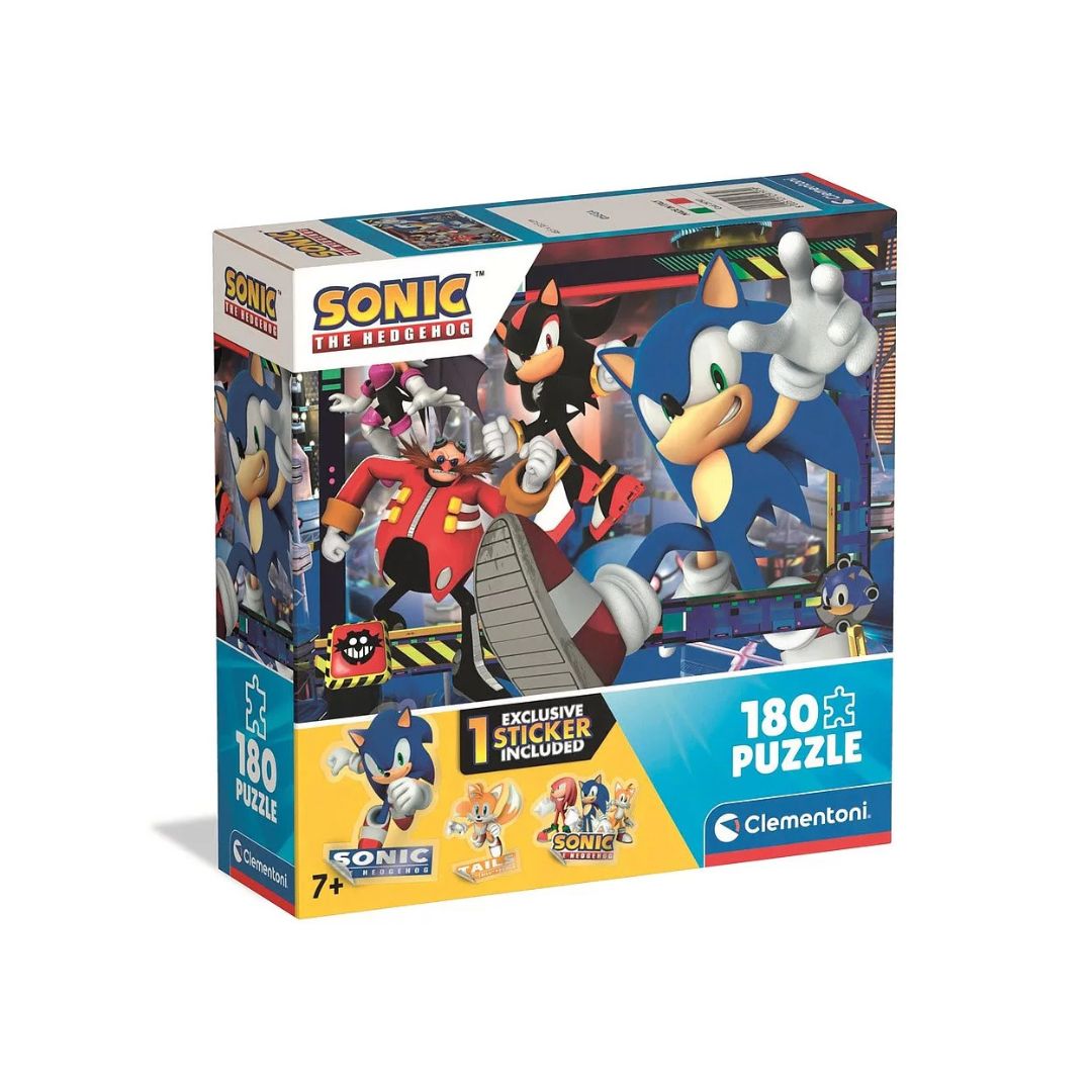 Puzzle Ariciul Sonic, 180 piese, 7 ani+