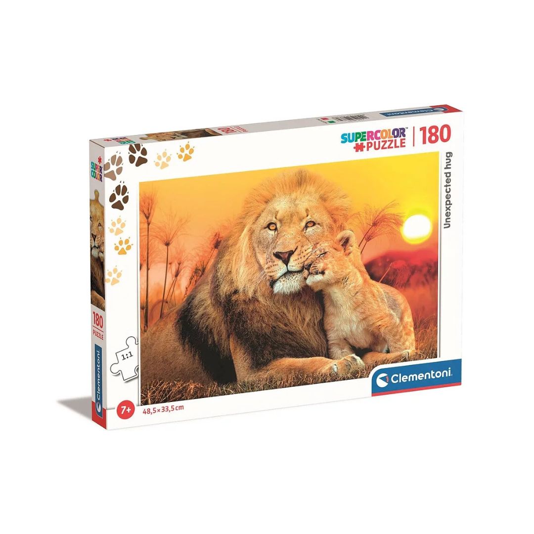 Puzzle Îmbrățișare neașteptată, 180 piese, 7 ani+