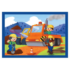 Puzzle Meserii și Vehicule 4 în 1, 3 ani+