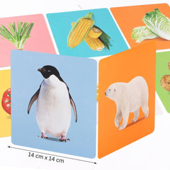 Set 20 Carduri Educative pentru Bebeluși, Stimulare Cognitivă și Vizuală, 12-36 luni