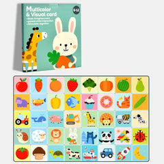 Set 20 Carduri Educative pentru Bebeluși, Stimulare Cognitivă și Vizuală, 6-12 luni