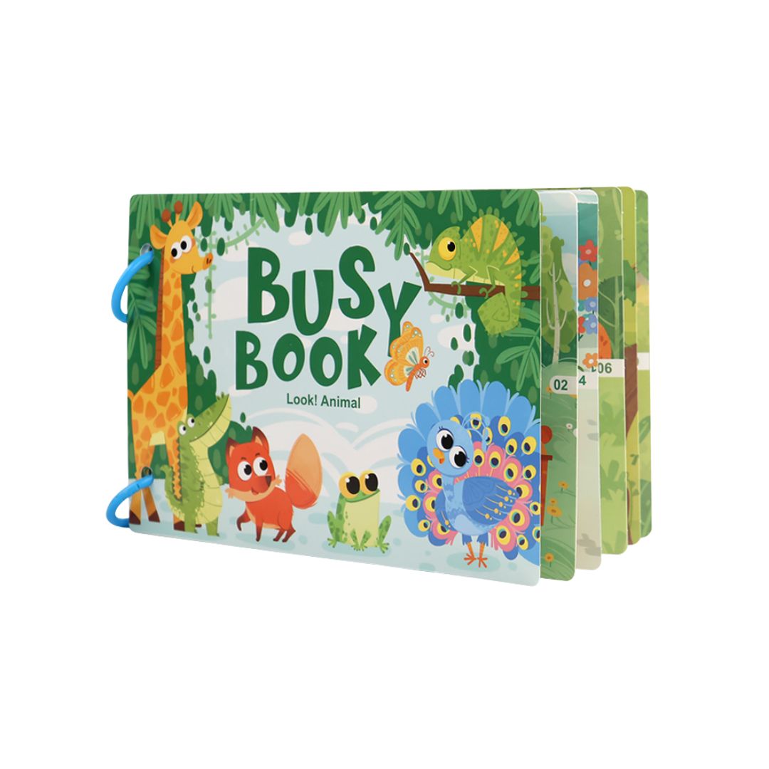 Carte educativă Busy Book, 6 tematici