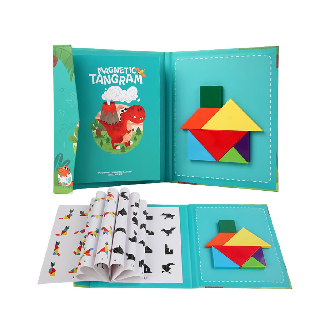 Tangram magnetic – carte educativă, 5 tematici