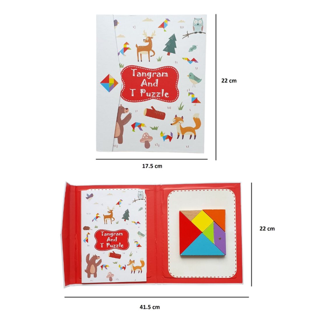 Tangram magnetic – carte educativă, 5 tematici