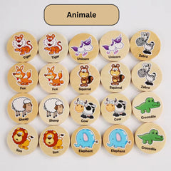 Găsește perechea potrivită, Joc de memorie, 10 perechi, 3 ani+