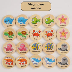 Găsește perechea potrivită, Joc de memorie, 10 perechi, 3 ani+