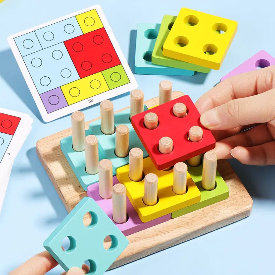 Joc de logică „Logic Square” cu forme geometrice