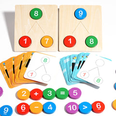 Joc de descompunere a numerelor, adunare și scădere, 3 ani+