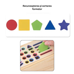 Jucărie Multifuncțională Montessori 5 în 1 din lemn