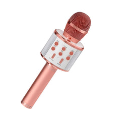 Microfon Karaoke Portabil, Boxă Bluetooth 3-în-1 cu Modulator de Voce