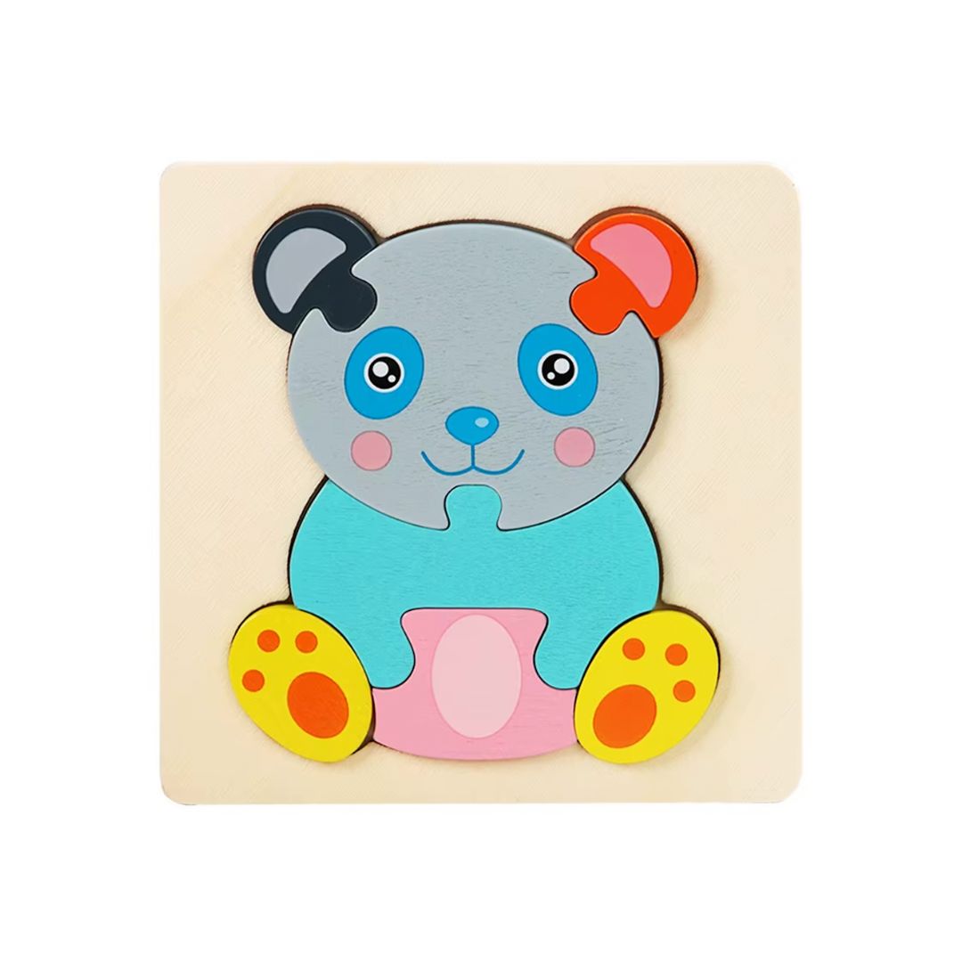 Puzzle Educaționale din lemn – Forme și Animale