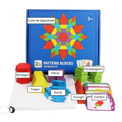 Puzzle educativ din lemn 155 de piese, 3 ani+