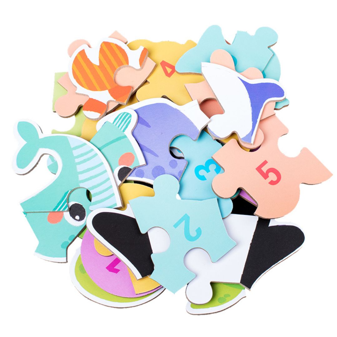 Set din 6 puzzle - 5 tematici, 3 ani+