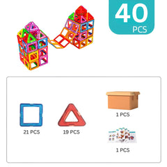 Set de construcție 3D cu plăci magnetice, joc educativ STEM
