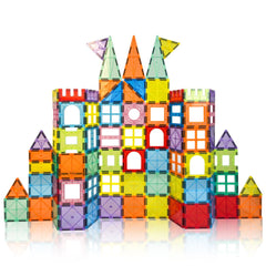 Set de construcție 3D cu plăci magnetice, joc educativ STEM