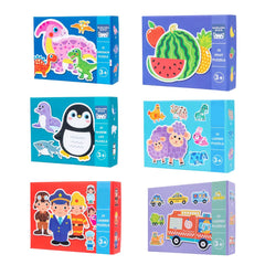 Set din 6 puzzle, 7 tematici