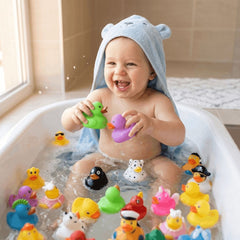 Set 50 Rățuște de Baie Multicolore, Jucării de Baie cu Modele Unice